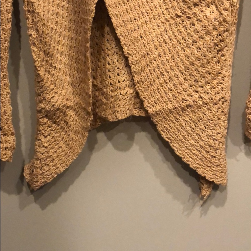 Brown Turtleneck Asymmetric Sweater - Picture 6 of 7